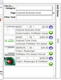 Add items to an order